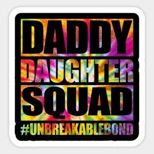 Daddy And Daughter Matching Father Daughter Squad Sticker